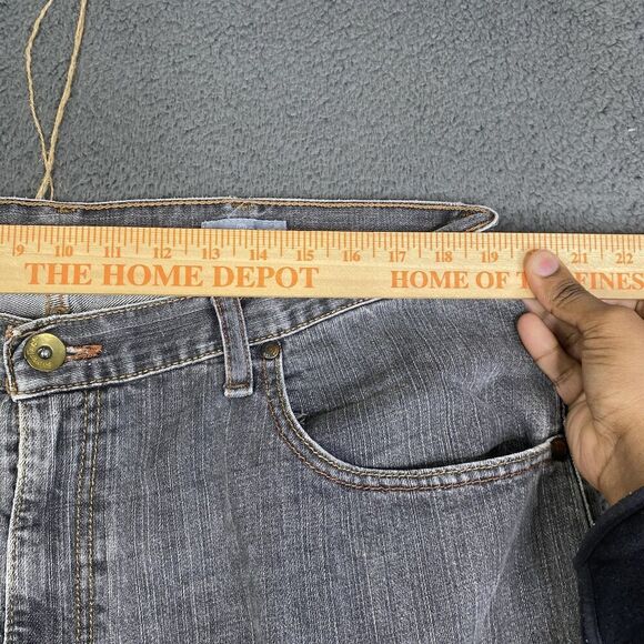 Vintage Levis SilverTab Jeans Mens 40x30 Gray Baggy Fit Distressed Y2k 90s Denim - Picture 9 of 16